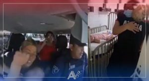 Policías salvan a una niña de 3 años que se ahogaba en plena calle