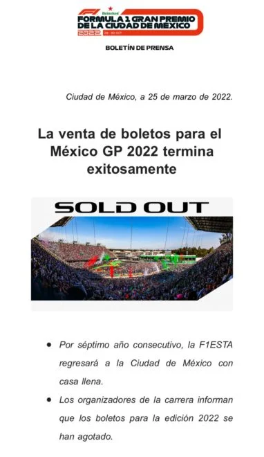 Este viernes se abrió la venta al público general a partir de las 11:00 horas y bastaron un par de horas para que se terminaran
